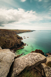 Scenic view of sea against sky commando ridge 