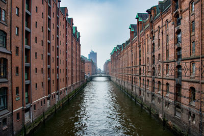 Canal along buildings