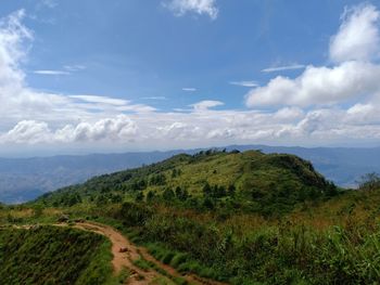 Scenic view of landscape against sky