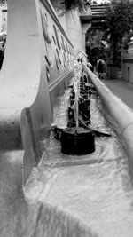 Close-up of fountain in old town