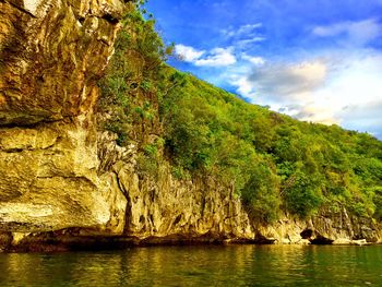Scenic view of mountain against sky