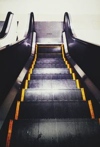 View of escalator