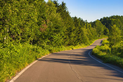 Beautiful country road in biei, hill town