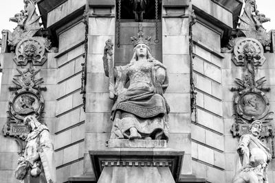 Low angle view of statue