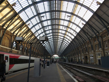 Train at railroad station