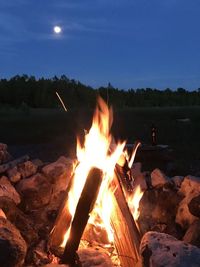 Bonfire at night