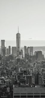 One world observatory, lower manhattan from empire state building.