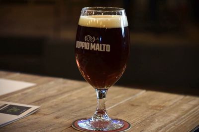 Close-up of wineglass on table