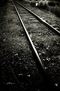 Railroad track on railroad track