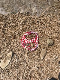 Heart shape on sand