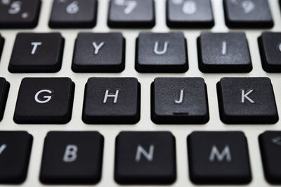 Full frame shot of computer keyboard
