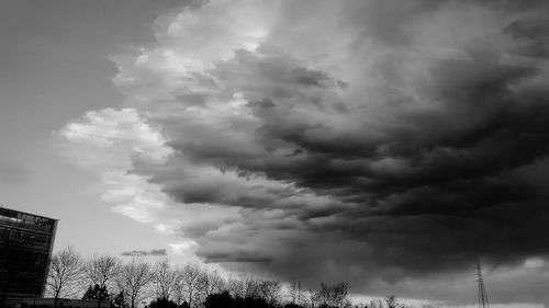 Low angle view of cloudy sky