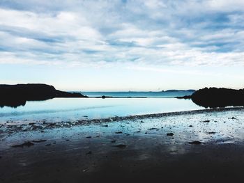 Scenic view of sea against sky