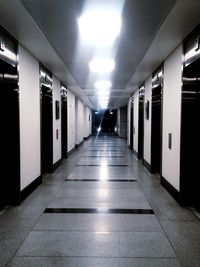 Empty corridor of building