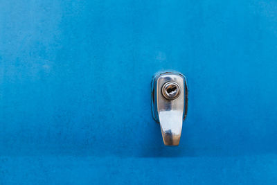 Close-up of blue door