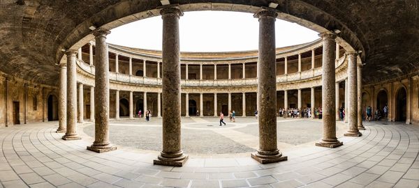 Columns of historical building