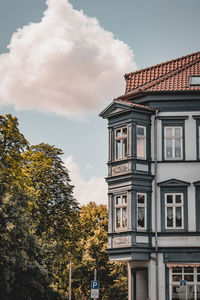 Low angle view of building against sky