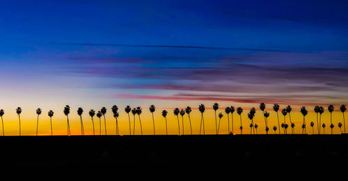 Scenic view of orange sky during sunset