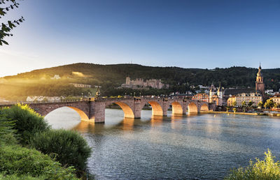 Scenic view of bridge over river