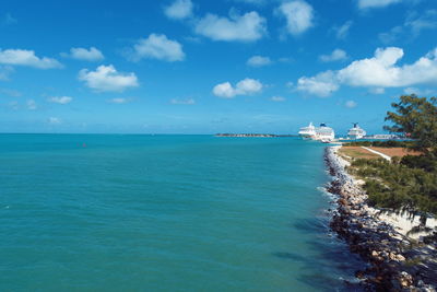 Scenic view of sea against sky