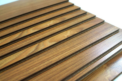 Close-up of books on wooden table