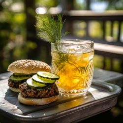 Close-up of food on table