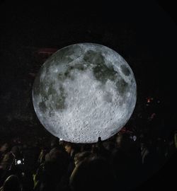 Close-up of moon at night