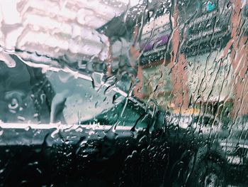 Raindrops on glass window