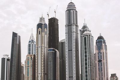 Low angle view of tall buildings