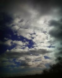 Low angle view of clouds in sky