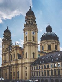 Low angle view of building against sky
