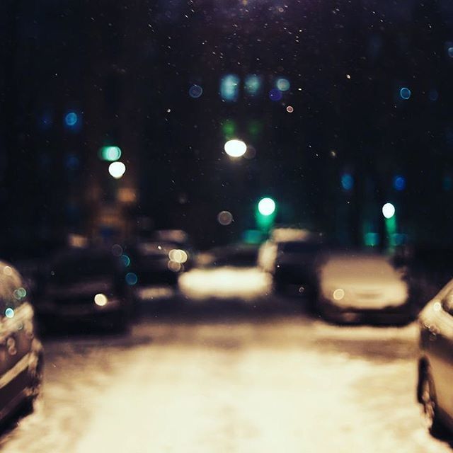 transportation, land vehicle, car, mode of transport, street, road, illuminated, night, on the move, windshield, vehicle interior, wet, defocused, car interior, city street, rain, traffic, travel, glass - material, city