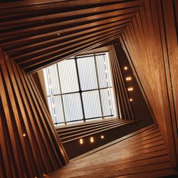 Directly below shot of skylight in building