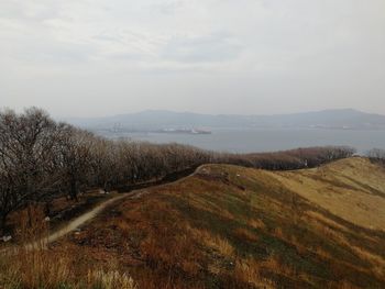 Scenic view of landscape against sky