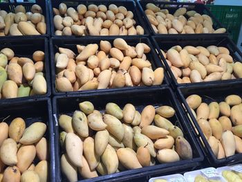 Full frame shot of vegetables for sale in market