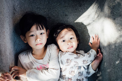 Portrait of mother and hands