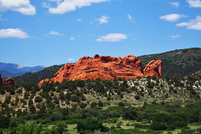 View of rock formations