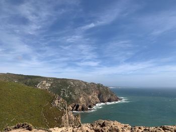 Scenic view of sea against sky