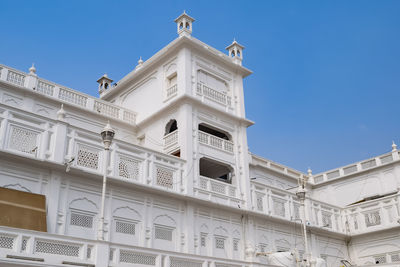 View of details of architecture inside golden temple - harmandir sahib in amritsar, punjab, india