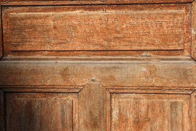 Full frame shot of weathered wooden wall