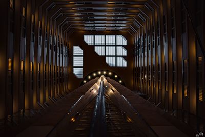 View of empty bridge