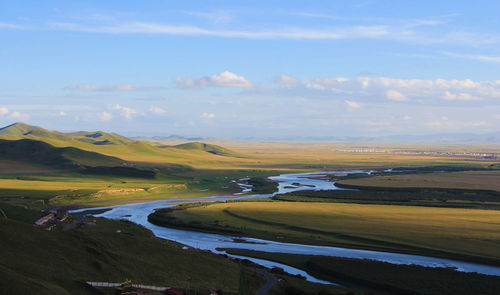 Scenic view of landscape against sky