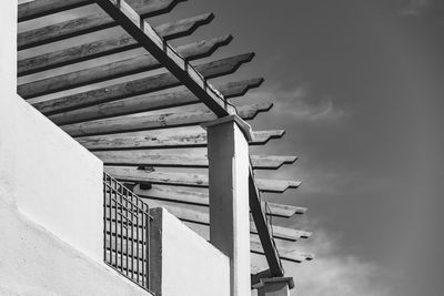 Low angle view of built structure against sky