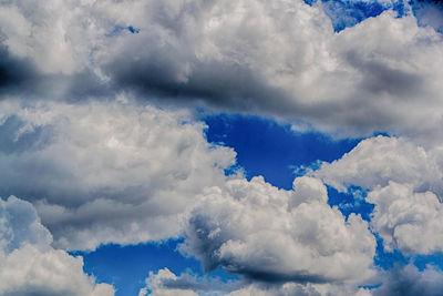 Low angle view of clouds in sky