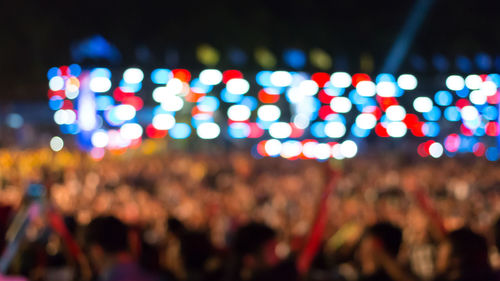 Group of people at music concert