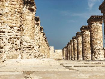 Old ruin of pillars