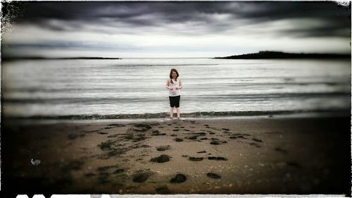 Man standing on beach