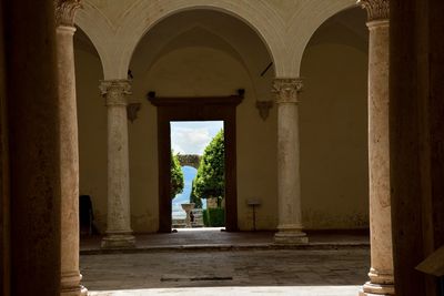 Corridor of historic building