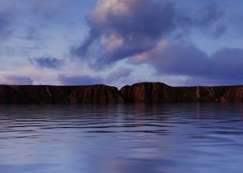 Panoramic view of sea against sky