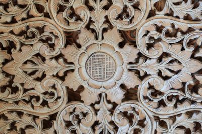 Low angle view of ornate ceiling